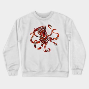 Orange Octopus Crewneck Sweatshirt